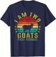 I Am Two Goats Past Normal Funny Retro T-Shirt - T-Shirt | Navy
