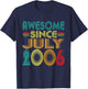 Awesome Since July 2006 Years 20th Bday Funny Vintage T-Shirt - T-Shirt | Navy