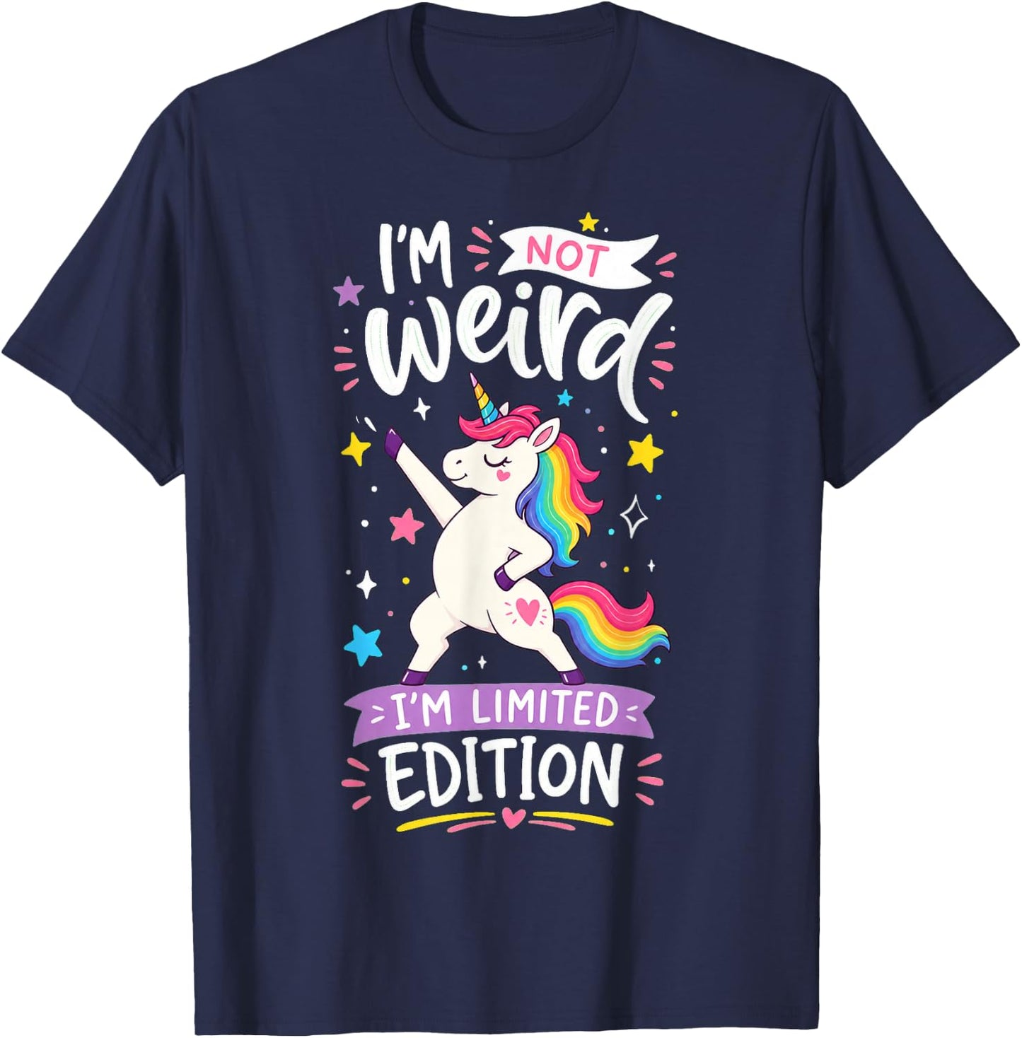 Unicorn I'm Not Weird I'm Limited Edition T-Shirt - T-Shirt | Navy