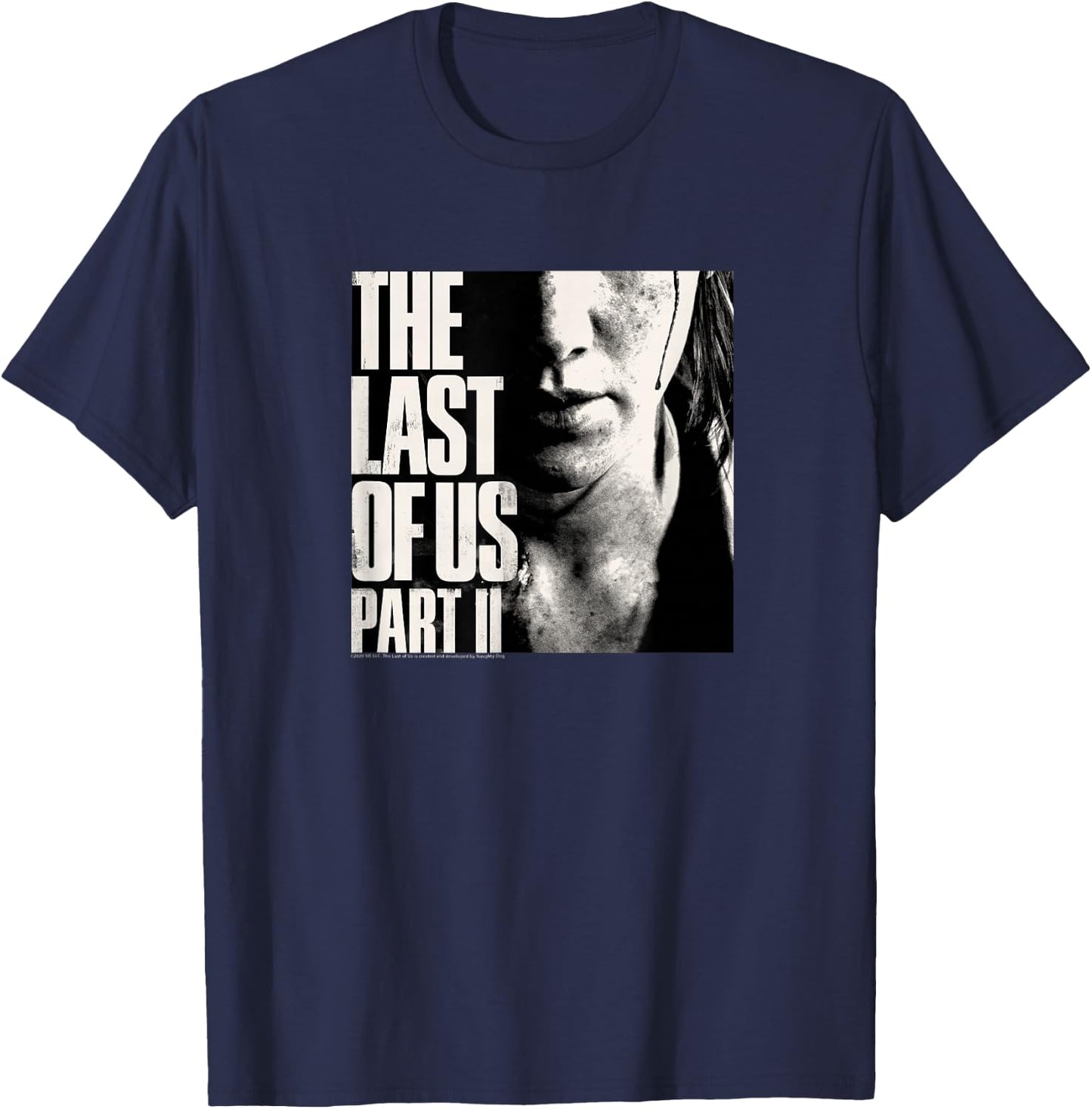 The Last of Us Ellie Pop Art T-Shirt - T-Shirt | Navy