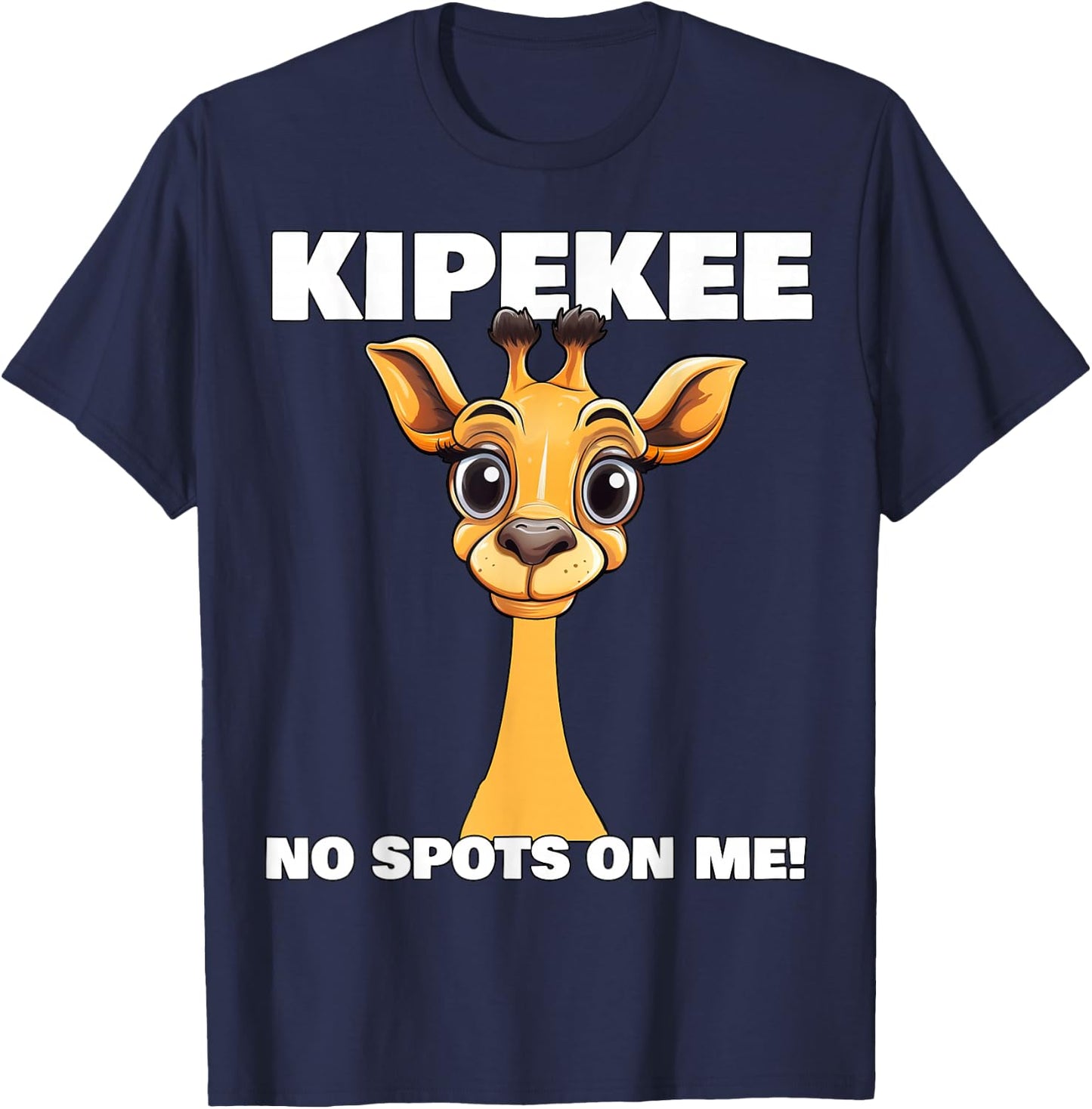 KIPEKEE Spotless Giraffe No Spots On Me Tennessee Giraffe T-Shirt - T-Shirt | Navy