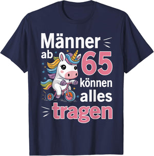 65th Birthday Man Men from 65 Years Funny Saying , black T-Shirt - T-Shirt | Navy