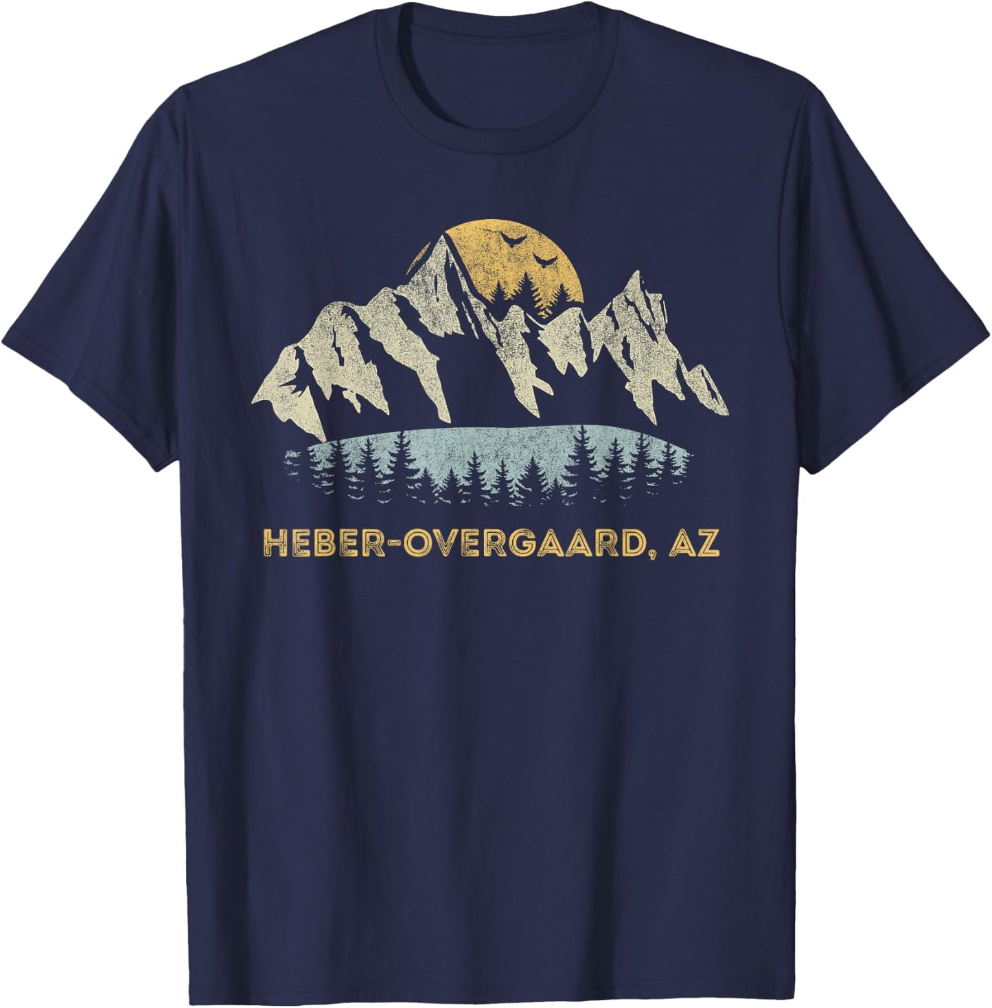 Heber-Overgaard Arizona Mountain Sunset Sunrise AZ T-Shirt - T-Shirt | Navy