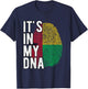 Funny it's in my DNA Guinea Bissau flag Fingerprint T-Shirt - T-Shirt | Navy