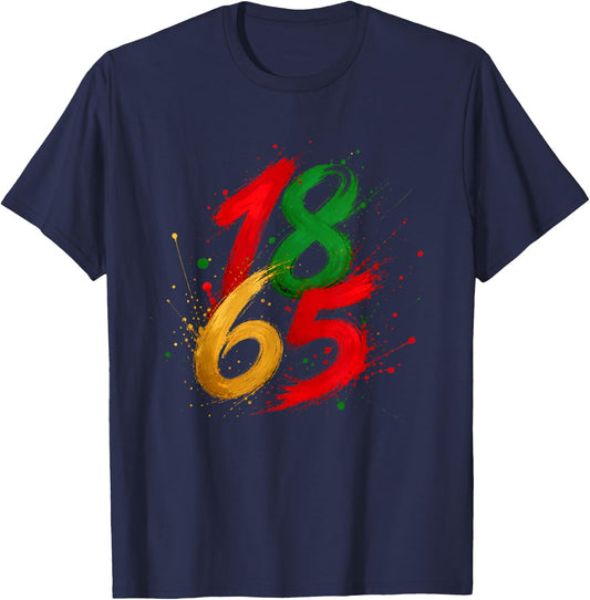 Juneteenth Emancipation Day June 19 1865 Freedom T-Shirt - T-Shirt | Navy