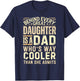 Funny Dad Shirt from Daughter Men Funny Fathers Day Dad T-Shirt - T-Shirt | Navy