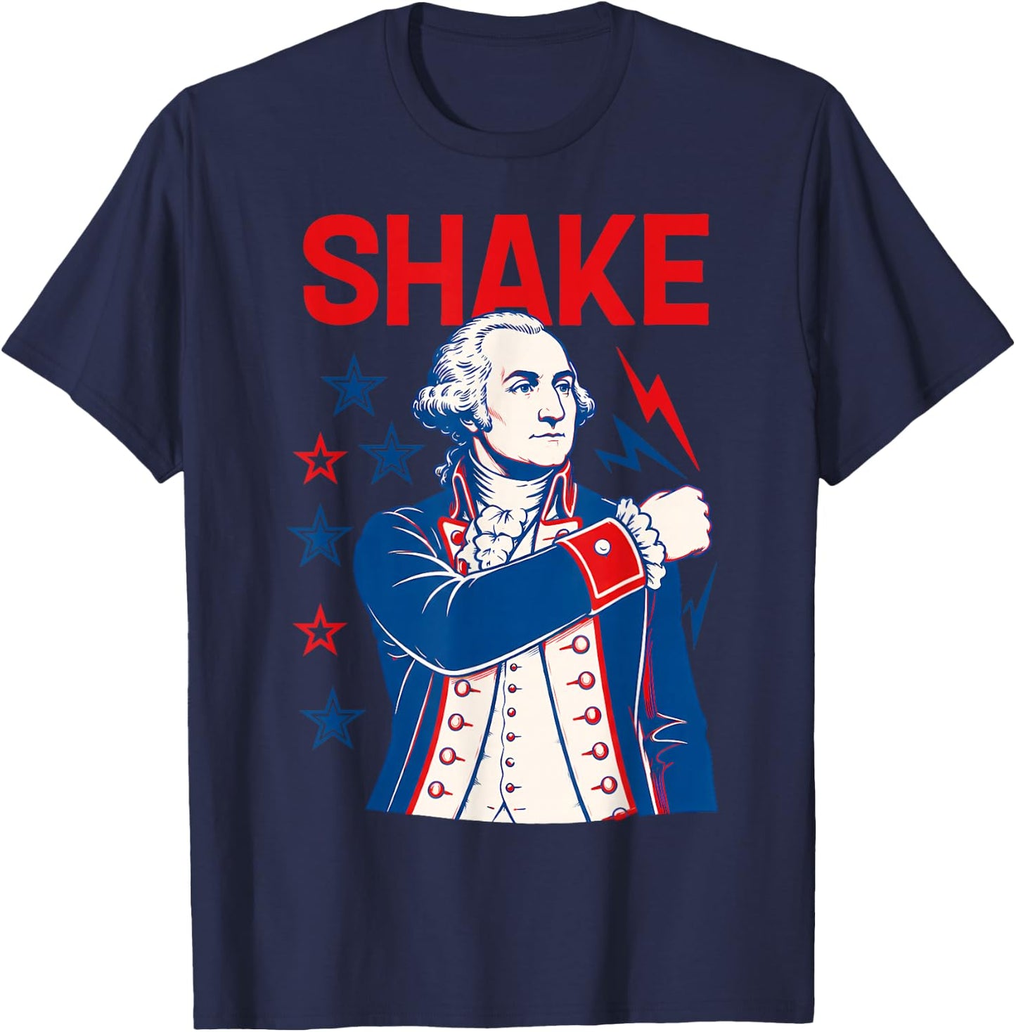 Funny Shake and Bake 4th of July Couple Matching T-Shirt - T-Shirt | Navy