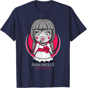 Annabelle Comes Home Chibi Annabelle T-Shirt - T-Shirt | Navy