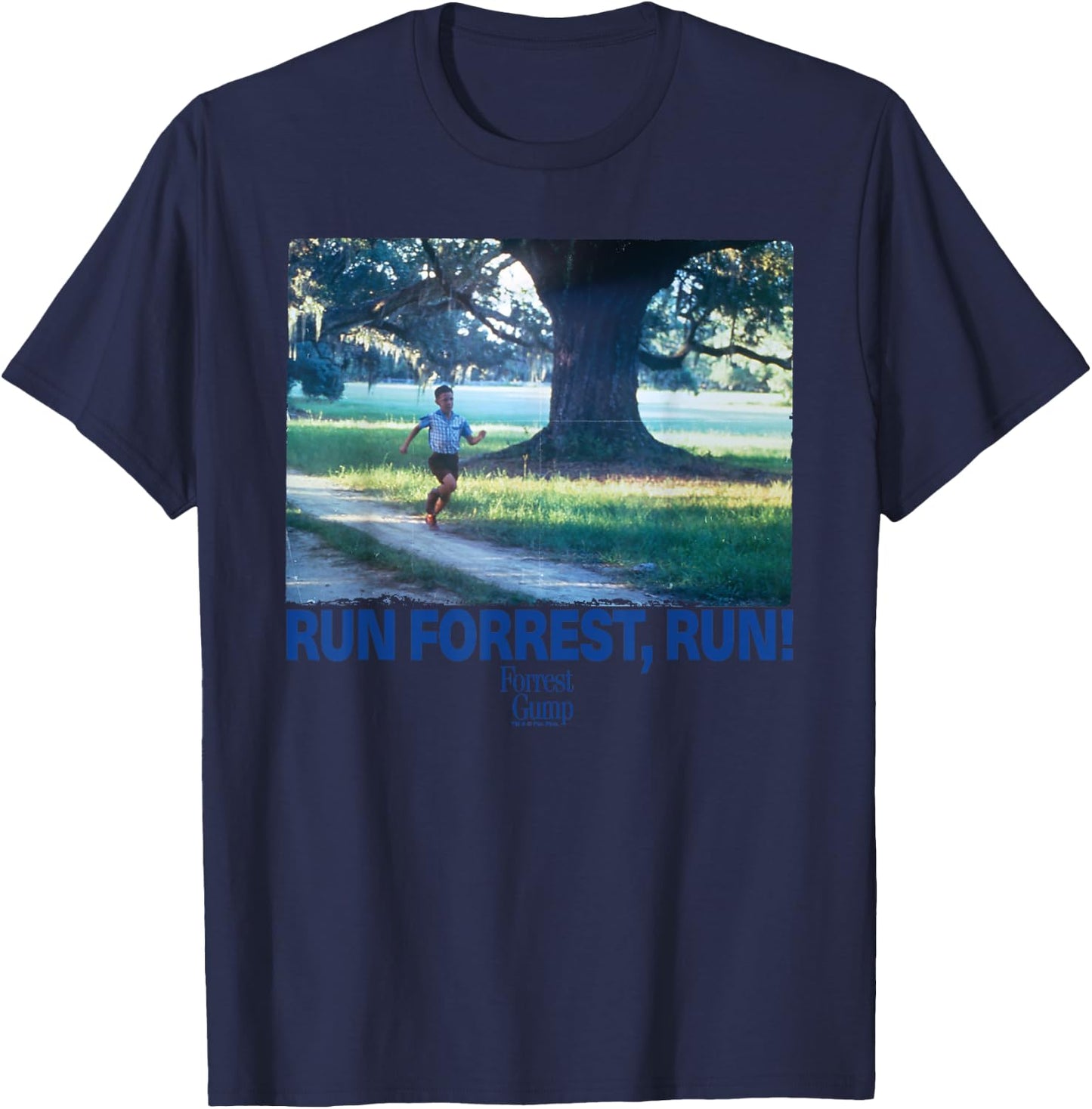 Forrest Gump Run Forrest, Run! Scene T-Shirt - T-Shirt | Navy