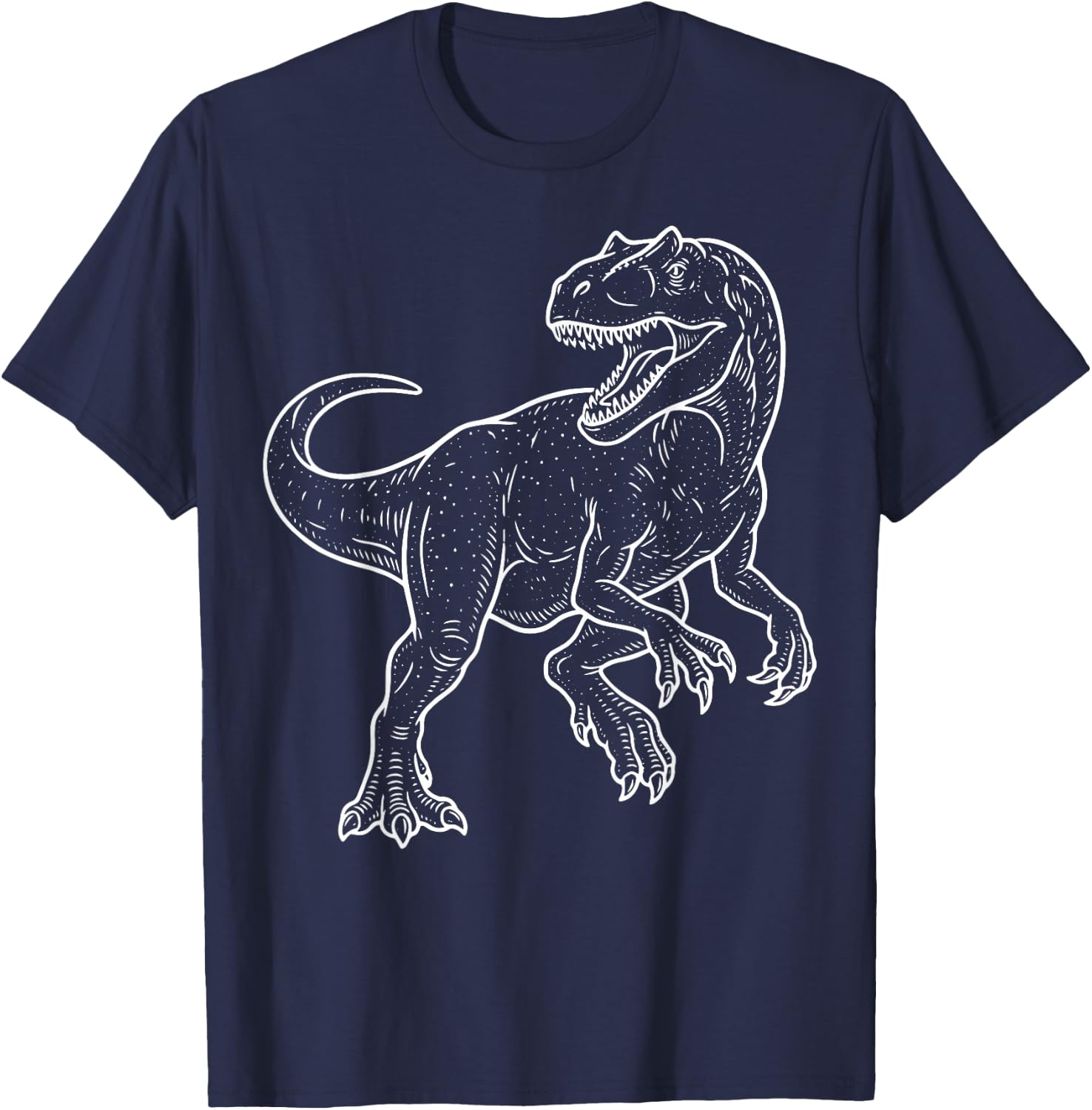 Allosaurus Illustration T-Shirt - T-Shirt | Navy