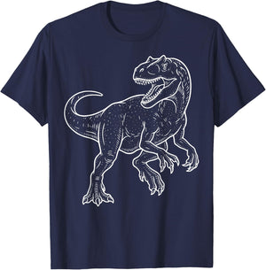 Allosaurus Illustration T-Shirt - T-Shirt | Navy