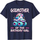 Godmother of the Birthday Girl Monster Truck Unicorn Bday T-Shirt - T-Shirt | Navy