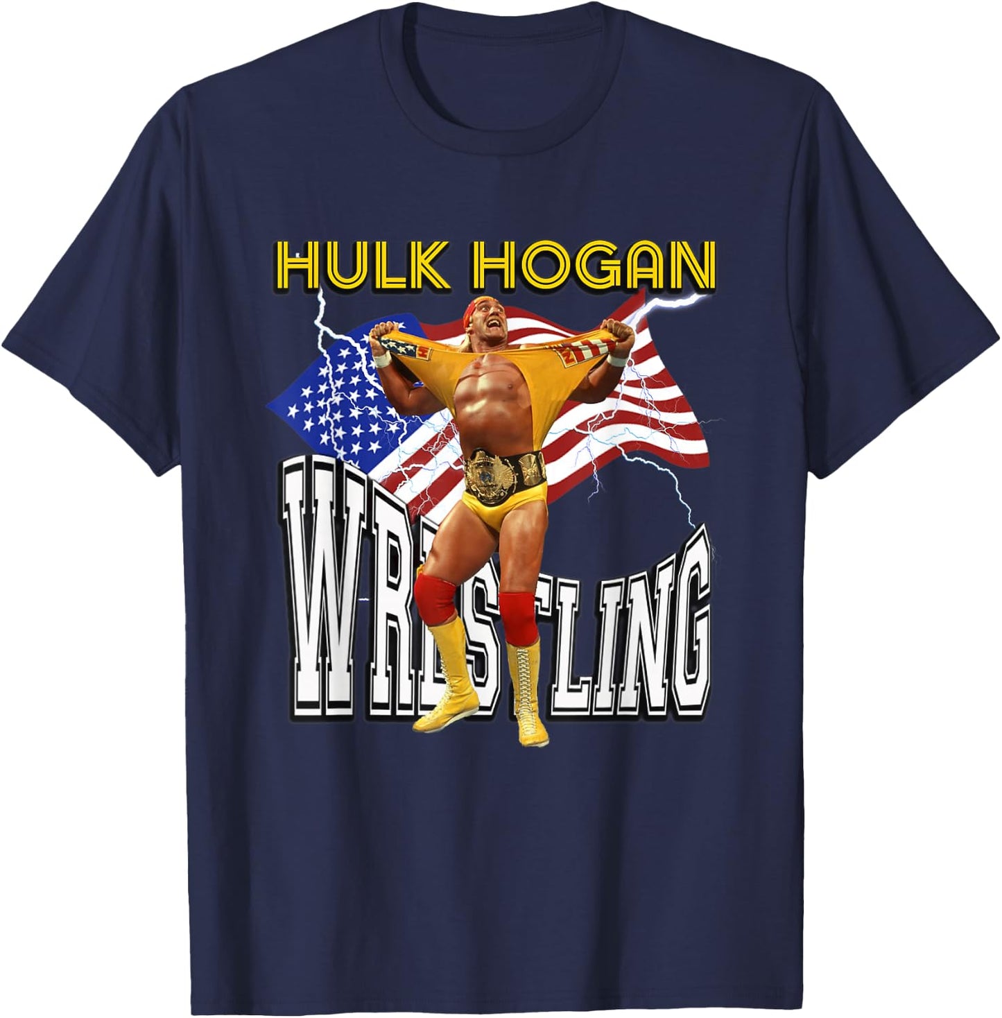 Hulk Hogan_007 T-Shirt - T-Shirt | Navy