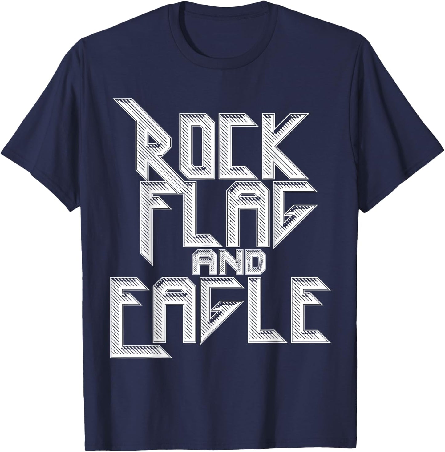 ROCK FLAG AND EAGLE True American , Women T-Shirt - T-Shirt | Navy