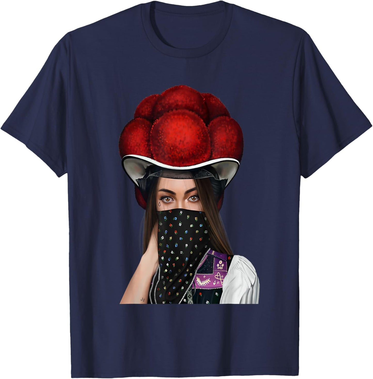 Cool Bollenhut Black Forest , black T-Shirt - T-Shirt | Navy