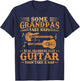 Real Grandpas Play Guitar Then Take Nap Funny Guitarist T-Shirt - T-Shirt | Navy