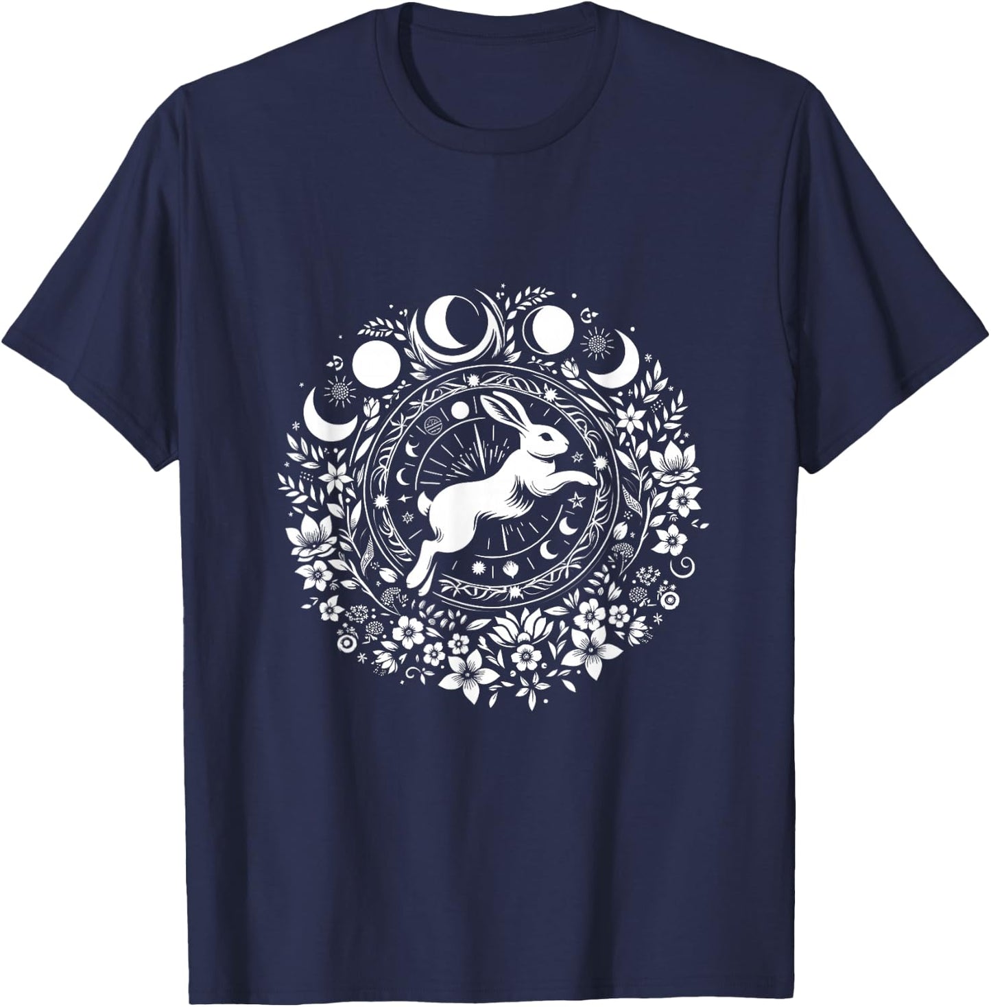 Easter Ostara Eostre Pagan Witchcraft Spring Moon T-Shirt - T-Shirt | Navy