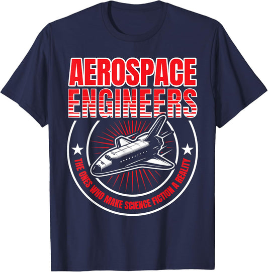 Aerospace Engineers Funny Rocket Scientist Space T-Shirt - T-Shirt | Navy