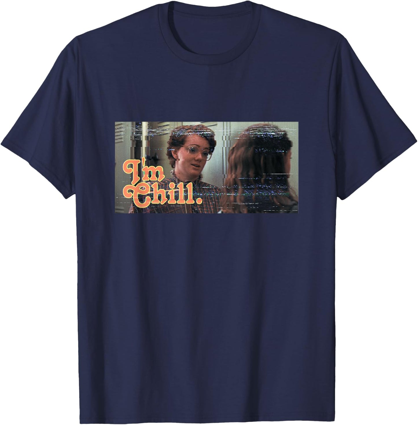 Stranger Things Vintage Barb I'm Chill T-Shirt - T-Shirt | Navy