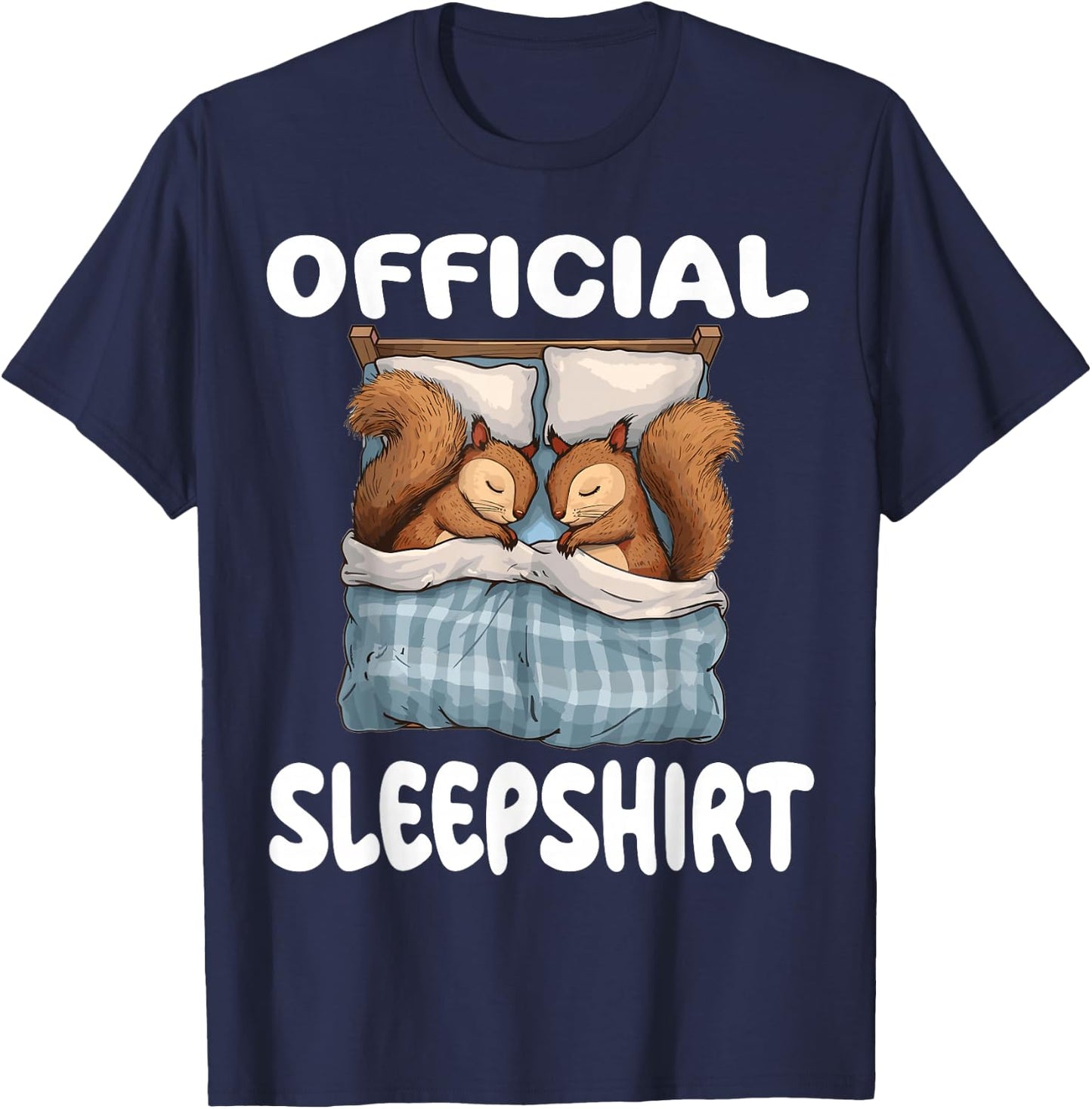 Squirrel Official Sleepshirt Pajamas Nightgown T-Shirt - T-Shirt | Navy