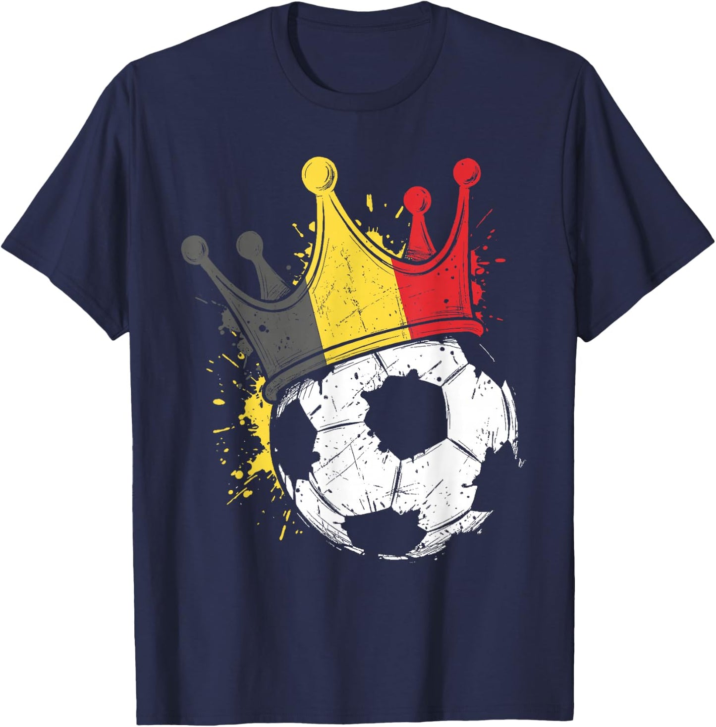 Drapeau Belge Fantaisie Belgique T-Shirt - T-Shirt | Navy