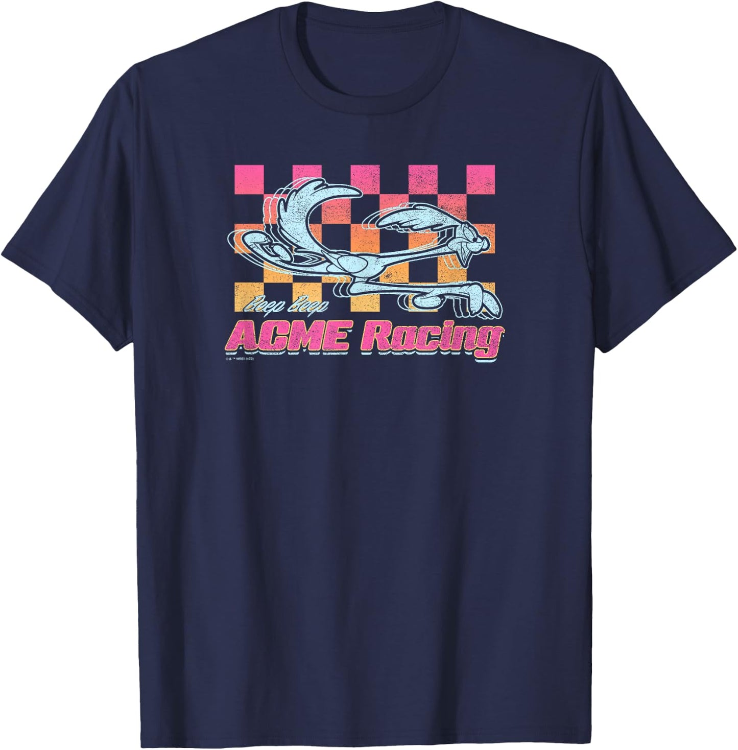 Looney Tunes ACME Racing Beep Beep Road Runner Logo T-Shirt - T-Shirt | Navy