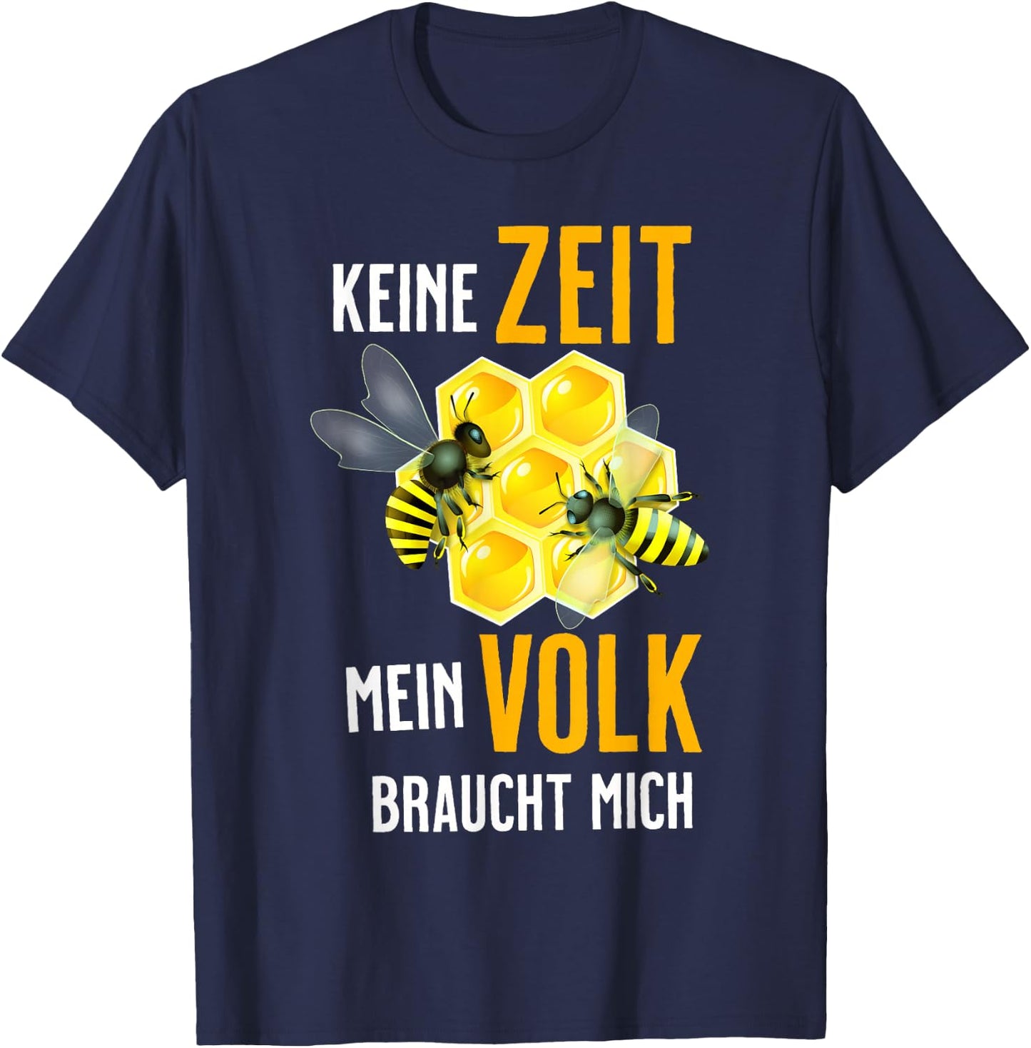 Imker Biene Imkerei Wabe Bienenzüchter Bee Bienchen T-Shirt - T-Shirt | Navy