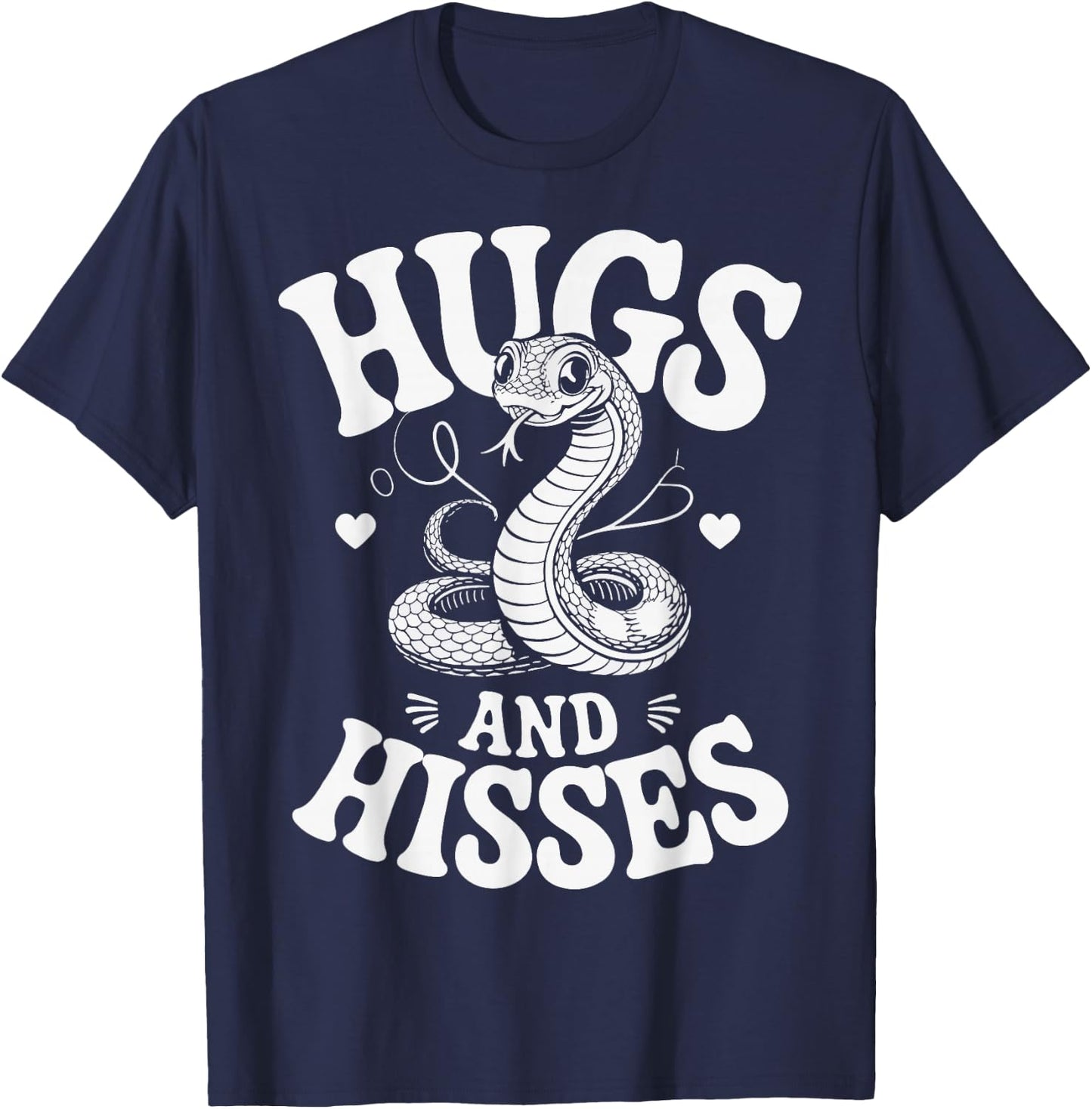 Hugs And Hisses Snake T-Shirt - T-Shirt | Navy