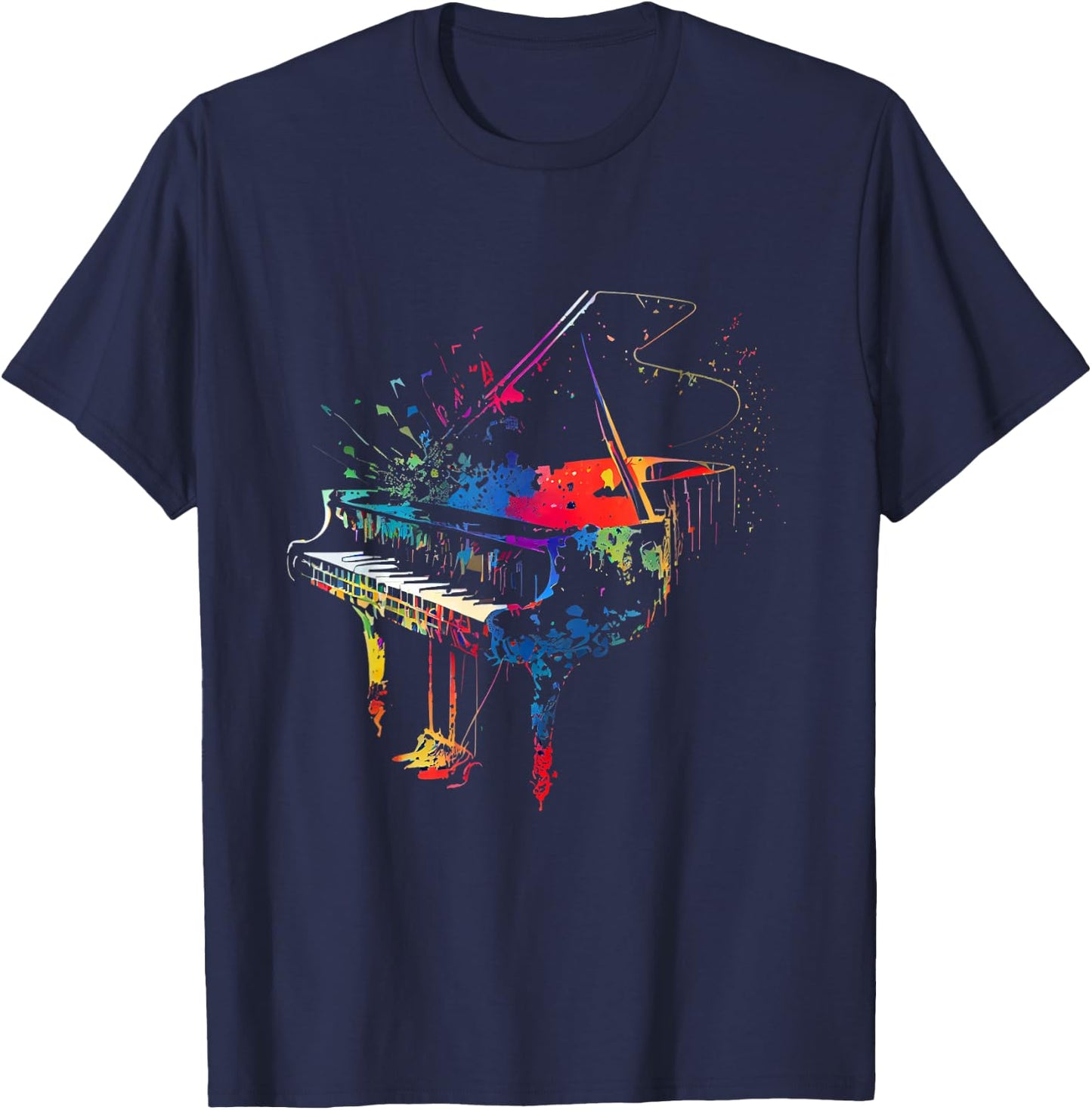 Piano Musiker Klavier T-Shirt - T-Shirt | Navy