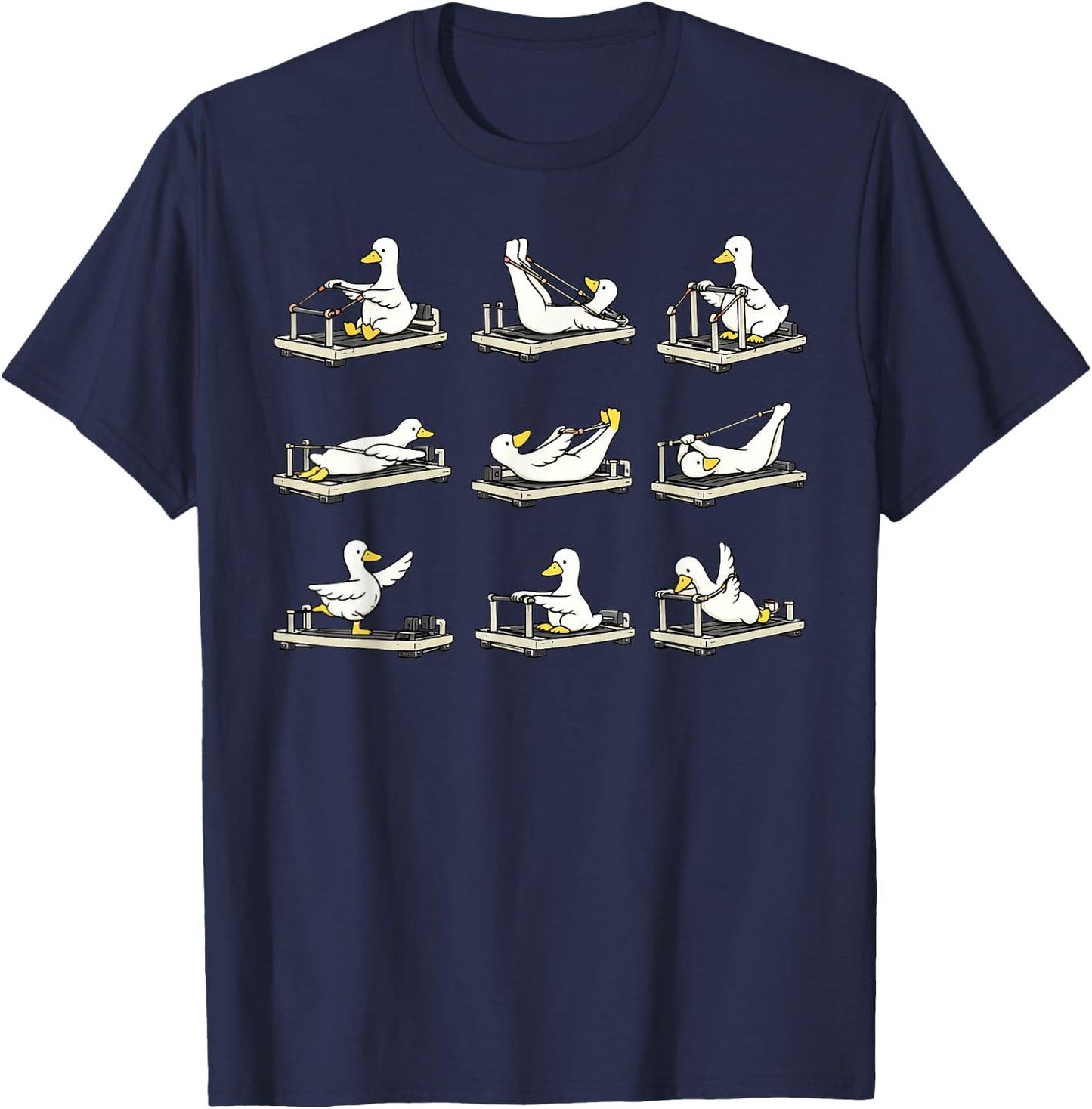 Silly Goose Pilates Instructor Training Workout Coach Lover T-Shirt - T-Shirt | Navy