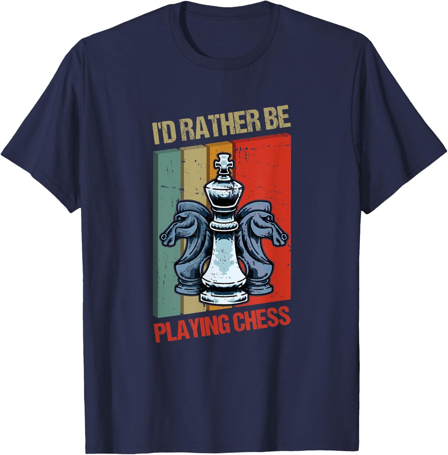I'd Rather Be Playing Chess T-Shirt - T-Shirt | Navy