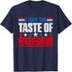 I Love The Taste of Freedom Couple Matching Patriotic Fourth T-Shirt - T-Shirt | Navy