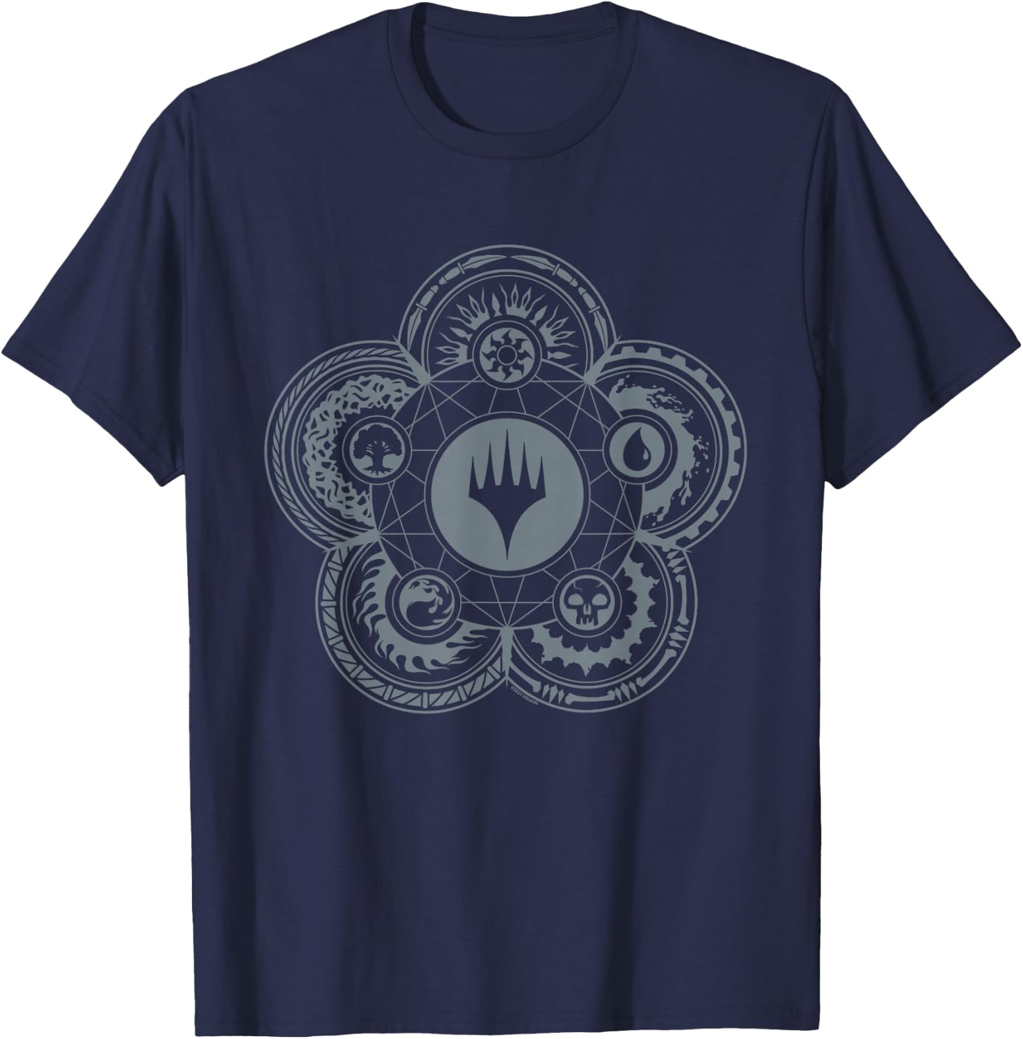 Magic: The Gathering Icon Hieroglyph T-Shirt - T-Shirt | Navy