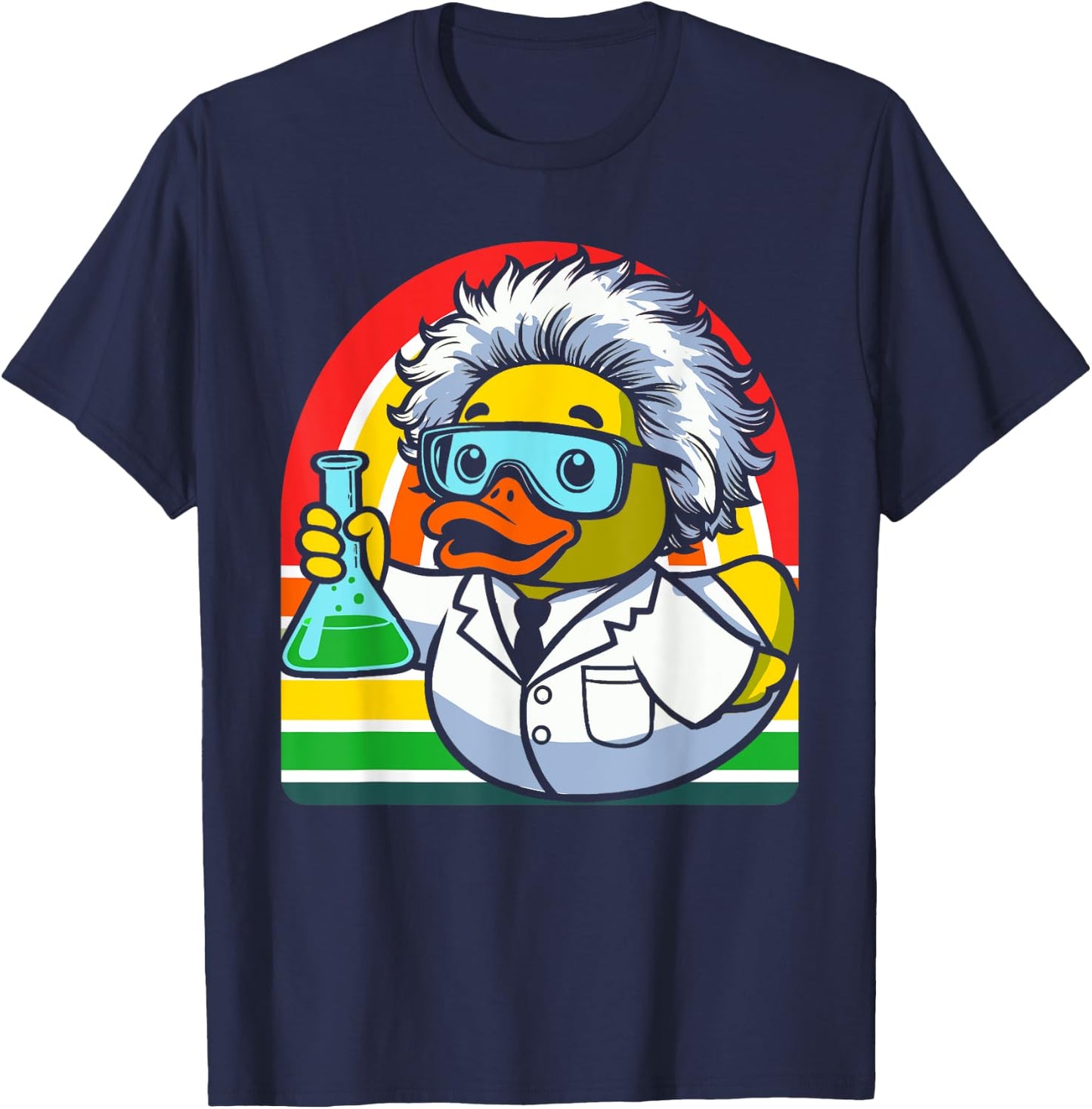Chemistry Rubber Duck Chemist Duckling T-Shirt - T-Shirt | Navy