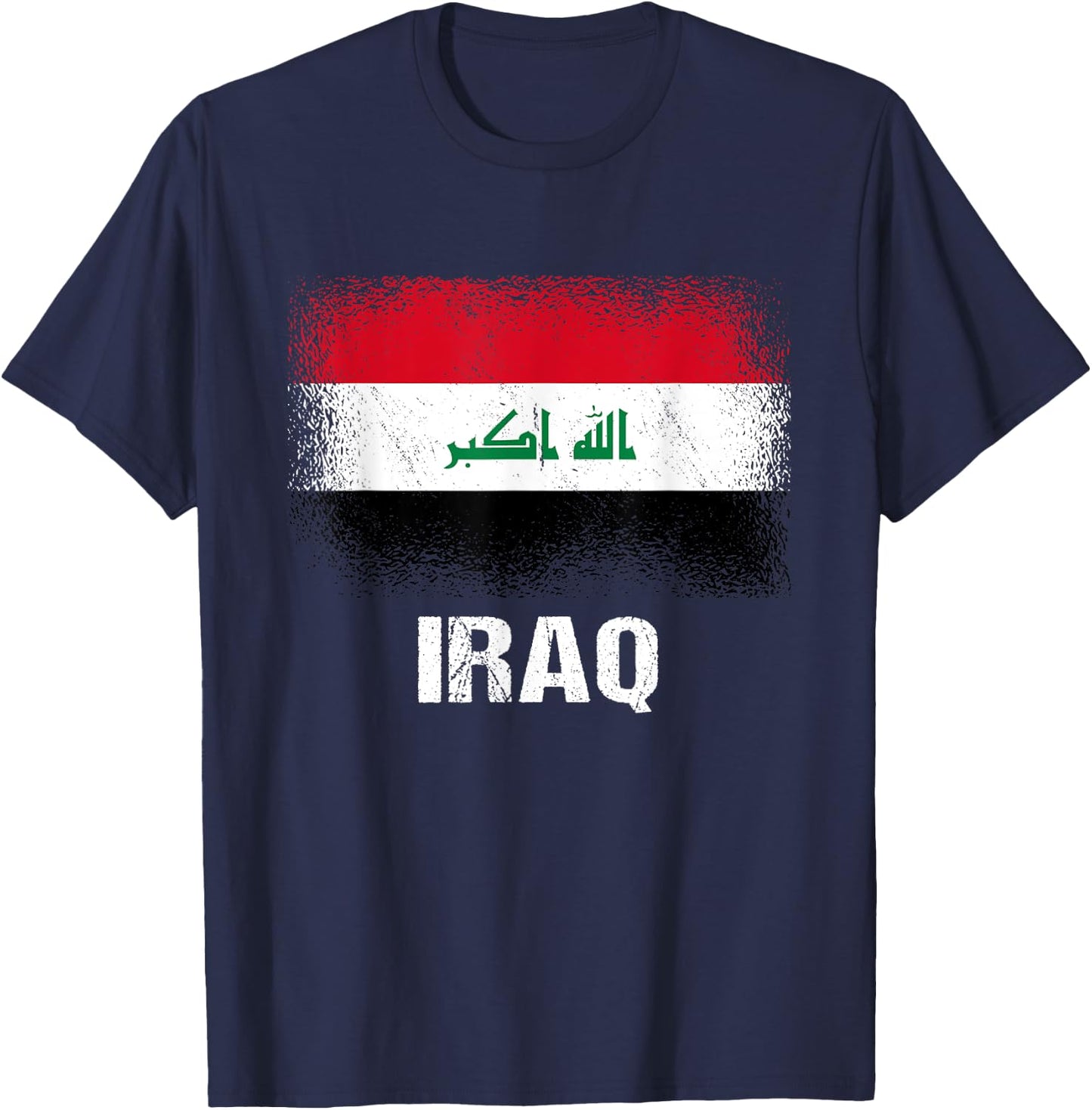 Irakische Flagge Irak T-Shirt - T-Shirt | Navy
