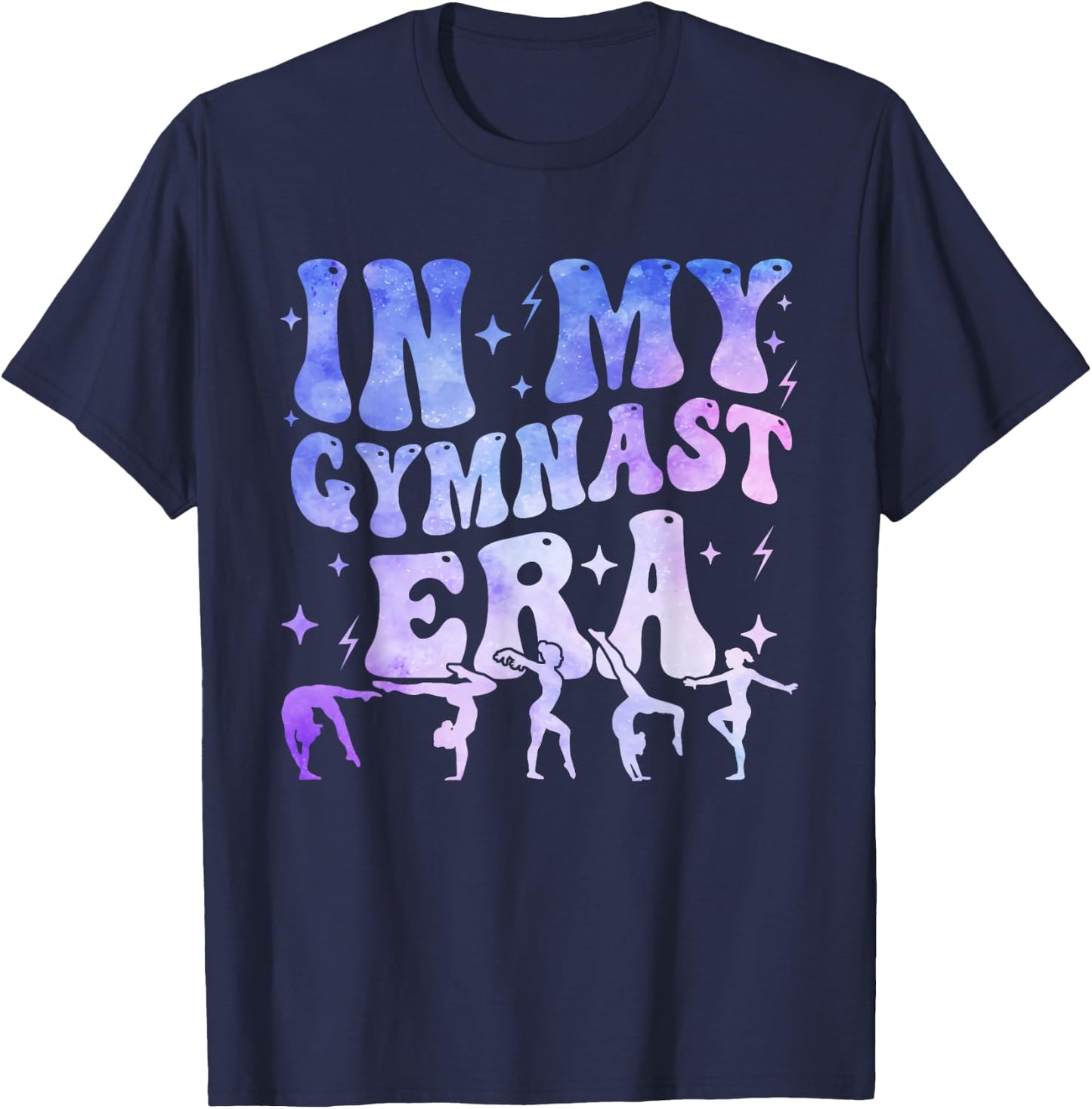In My Gymnast Era Groovy Gymnastics PE Teacher T-Shirt - T-Shirt | Navy