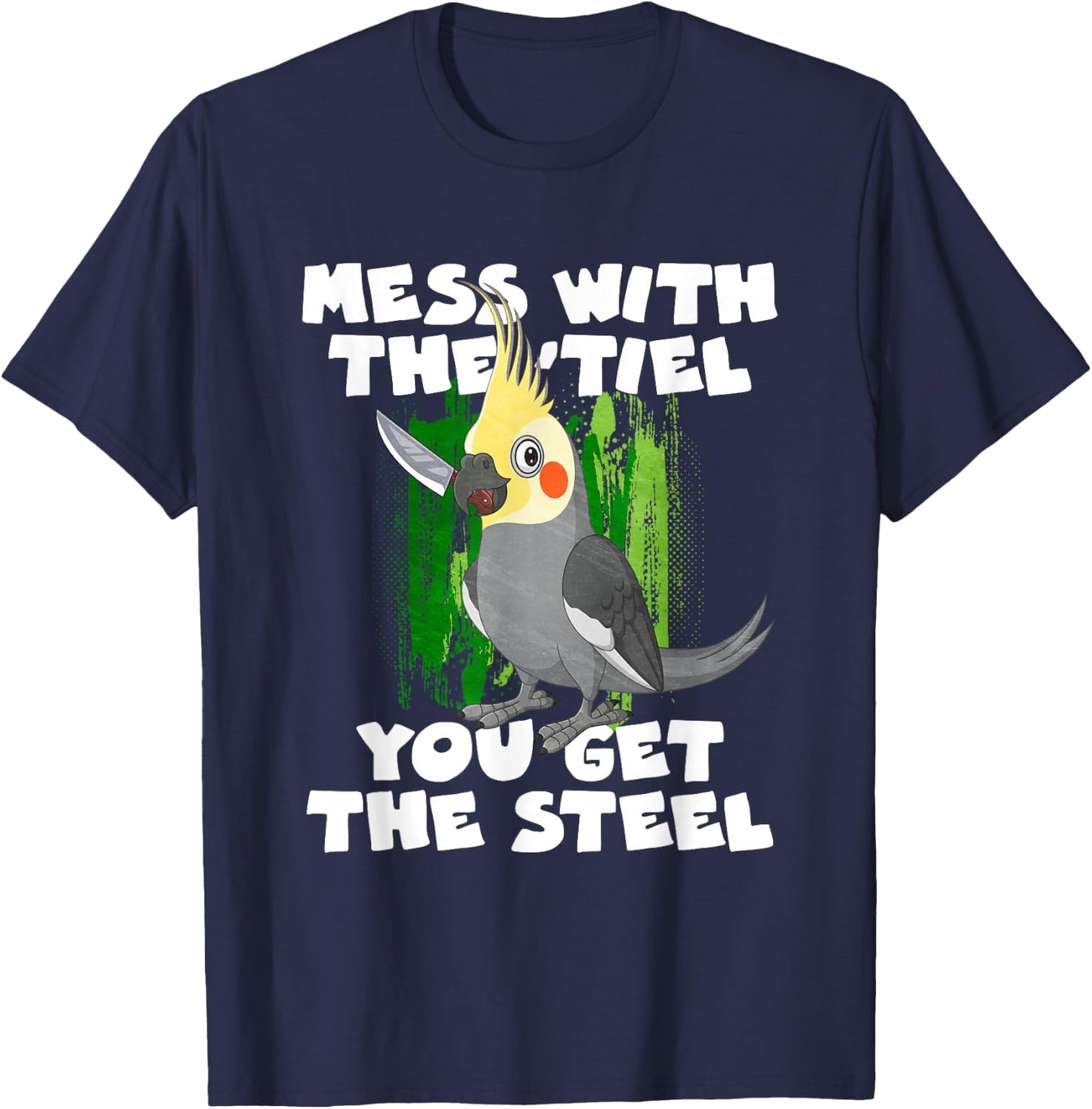 Mess with the tile, you get the steel T-Shirt - T-Shirt | Navy