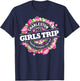Girls Trip Charleston 2025 Vacation Weekend Birthday Squad T-Shirt - T-Shirt | Navy