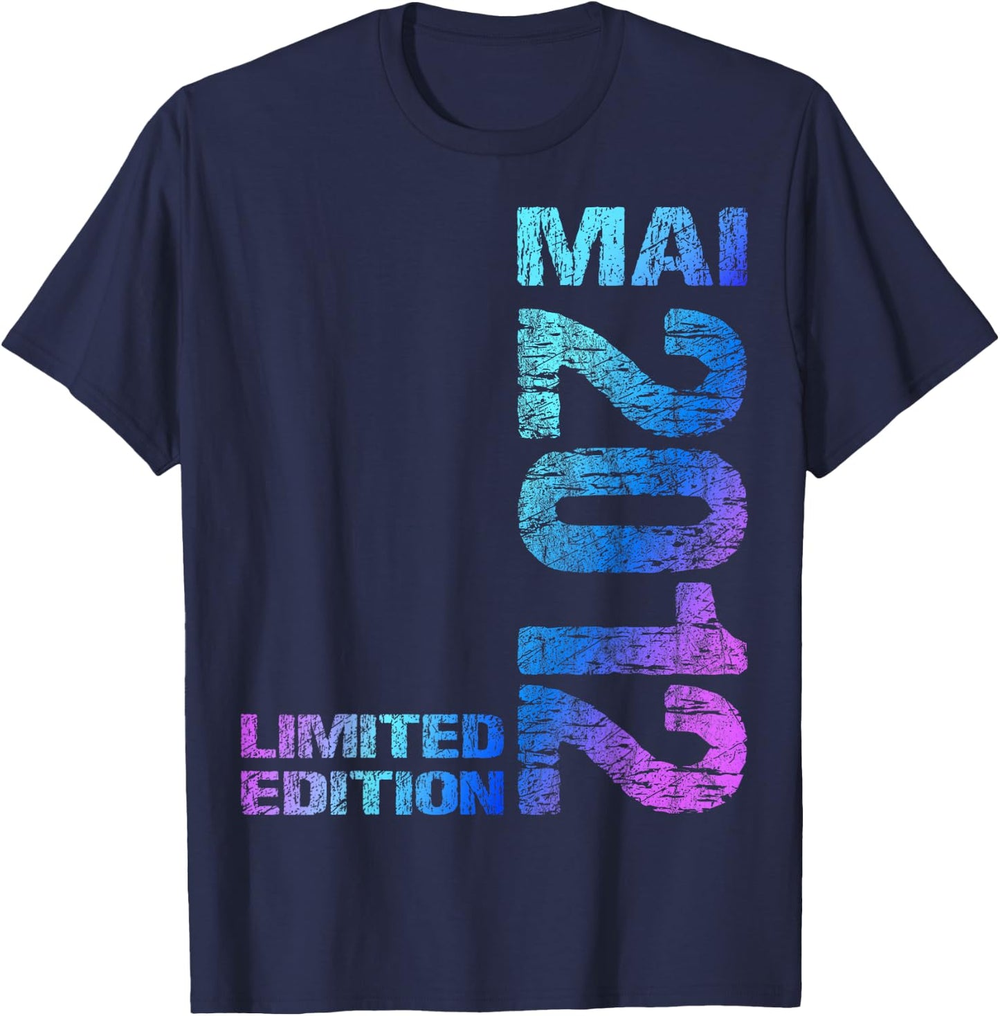 Mai 2012 Junge Mädchen 14. Geburtstag Limited Edition 14 T-Shirt - T-Shirt | Navy