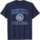 Ricks College Seal Distressed , Small, Black T-Shirt - T-Shirt | Navy
