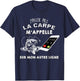 Fishing Carp Me Calls Humor Fisherman Online , Black, S T-Shirt - T-Shirt | Navy