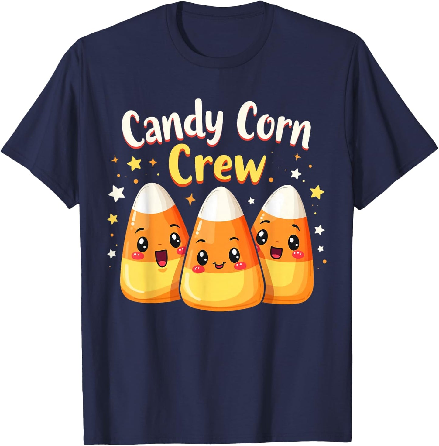 candy corn crew Costume Men Women Friends T-Shirt - T-Shirt | Navy