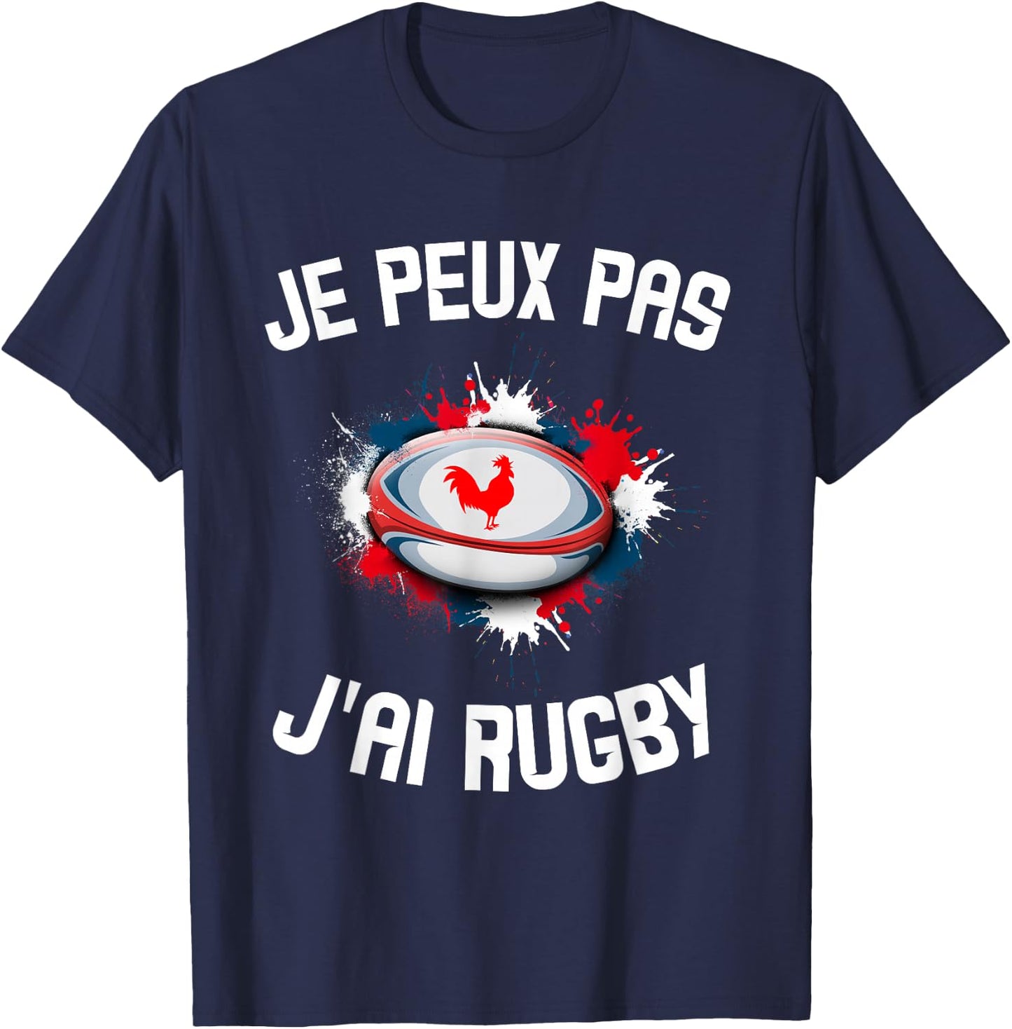 Children's Rugby Jersey "Je Peux Pas J'Ai Rugby" Men's Women's T-Shirt - T-Shirt | Navy