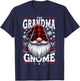 The Grandma Gnome Matching Family Christmas Pajama T-Shirt - T-Shirt | Navy