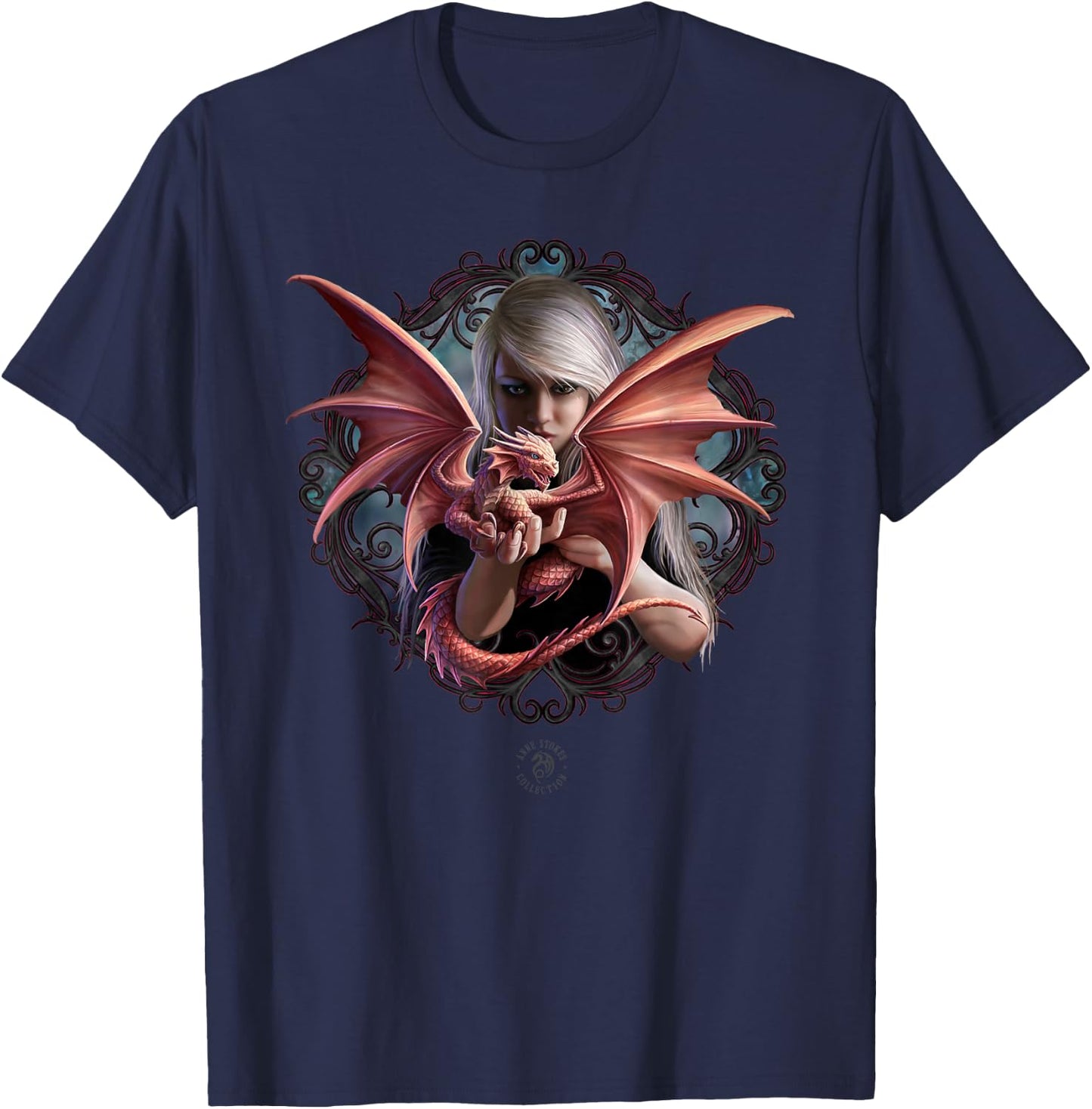 Dragonkin Anne Stokes Collection T-Shirt - T-Shirt | Navy