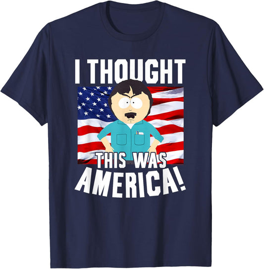 South Park Randy Thought This was America Funny Cartoon T-Shirt - T-Shirt | Navy