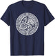 Viking Dragon Celtic Knot Pattern Viking Valhalla T-Shirt - T-Shirt | Navy