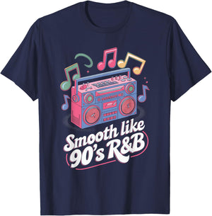 Smooth Like 90's R&B T-Shirt - T-Shirt | Navy