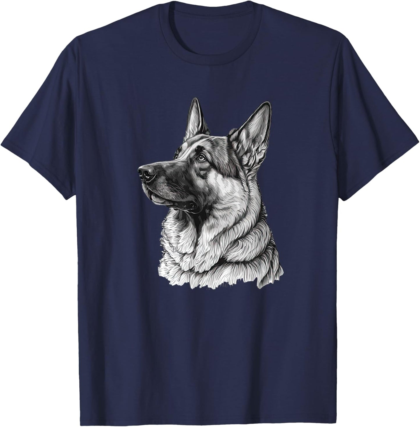 Funny German shepherd Dog T-Shirt - T-Shirt | Navy