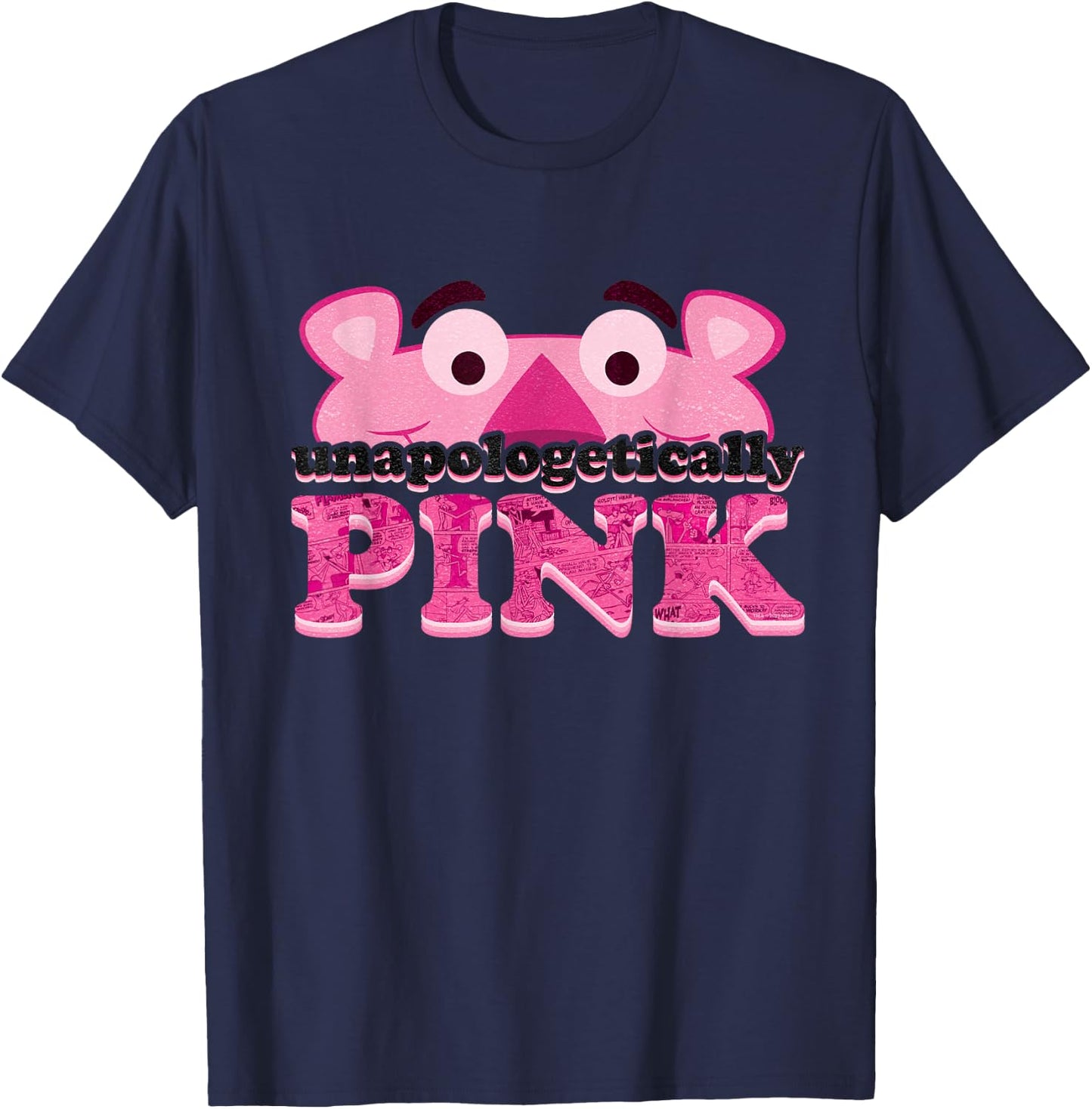 Pink Panther Unapologetically Pink T-Shirt - T-Shirt | Navy